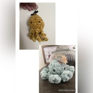 Octopus crochet keychain x plushie